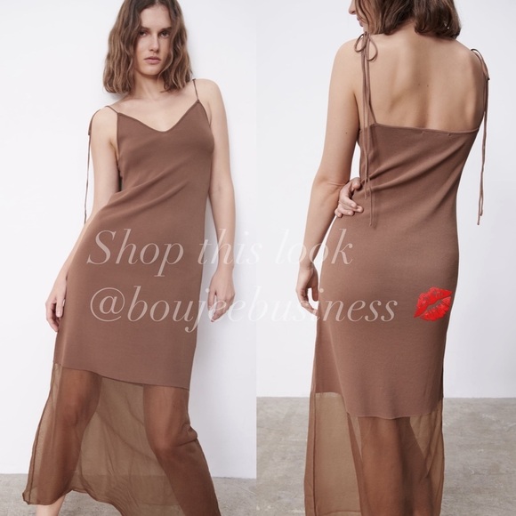 ZARA Limited Edition Knit Slip Dress BNWT - Picture 2 of 9